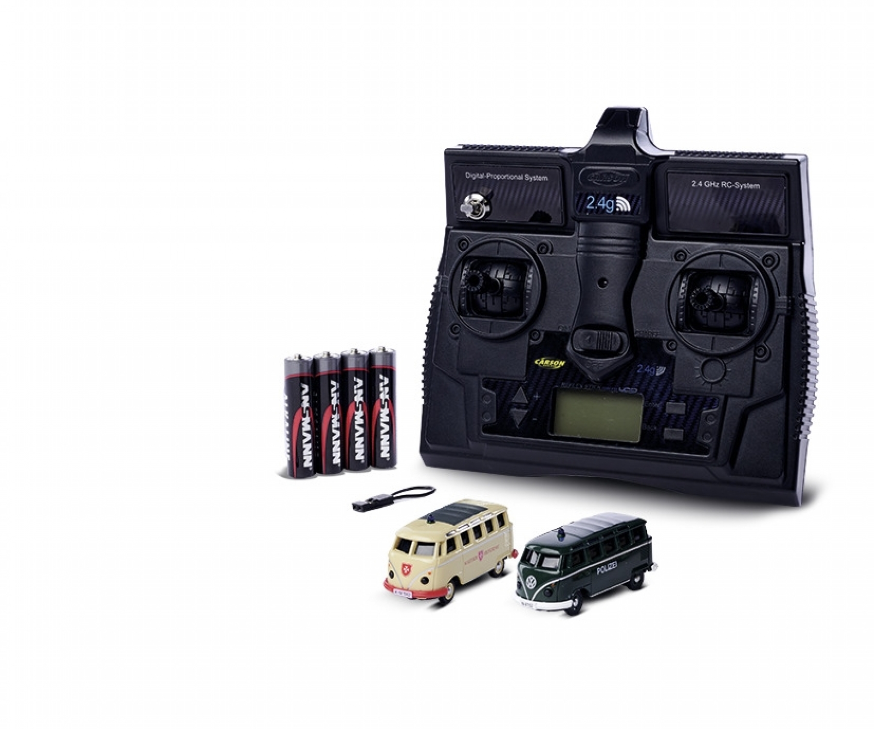 RC VW T1 Set Polizei + Malteser RTR incl. Fernsteuerung