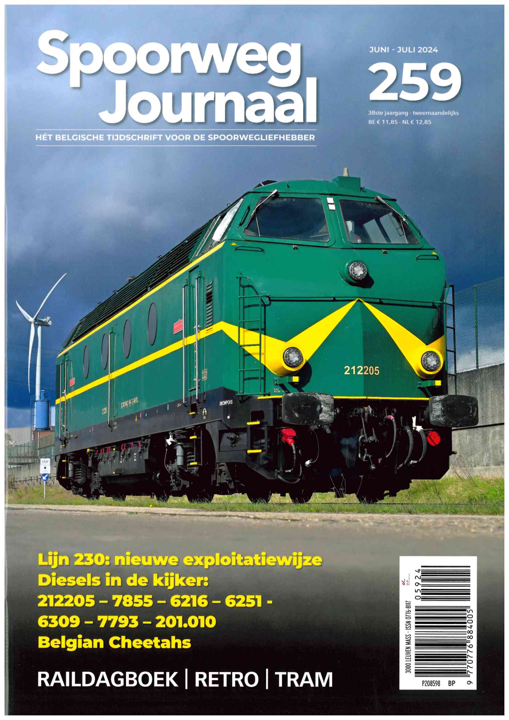 Spoorweg Journal 259 Het Belgisch Tijdschrift voor de spoorwegliefhebber - niederländische/flämische Ausgabe