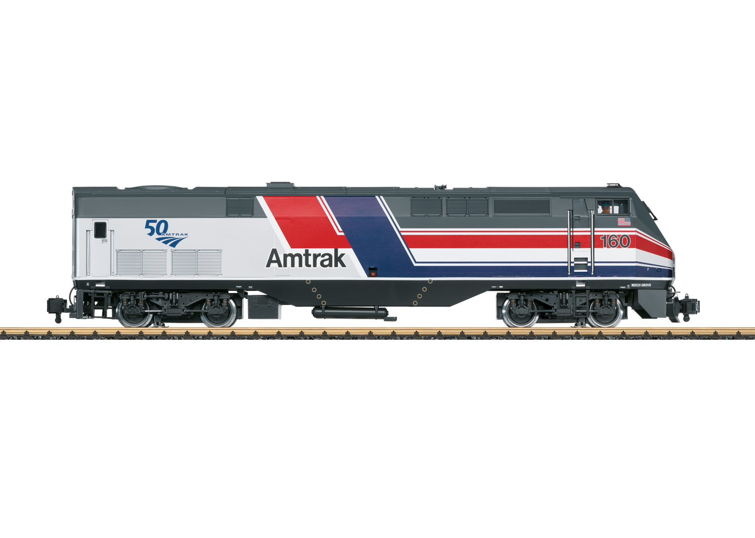 Amtrak AMD 103 Genesis # 160 Diesellokomotive P42 – Dash 8 Phase III zum 50-jähr