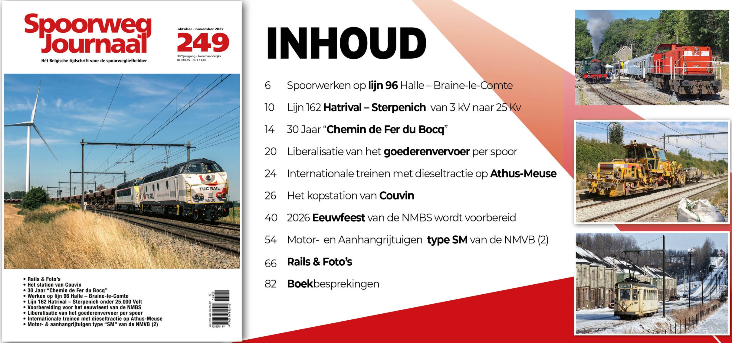 Spoorweg Journal 249 Het Belgisch Tijdschrift voor de spoorwegliefhebber - niede