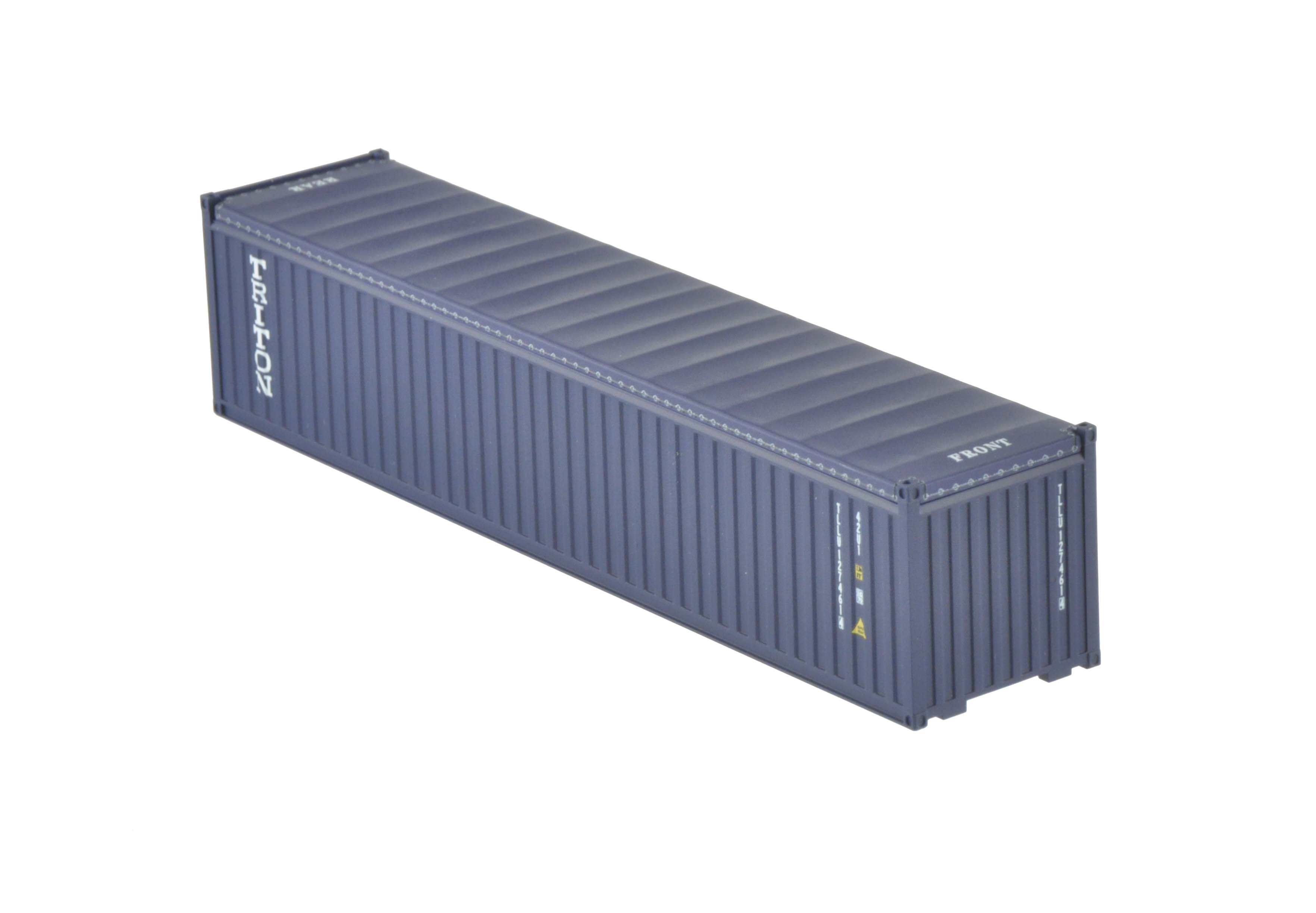 1:87 40´OT Container TRITON blau, Ct40´ Open-Top (42U1) mit Planendach, Behälternummer: TLLU 127461