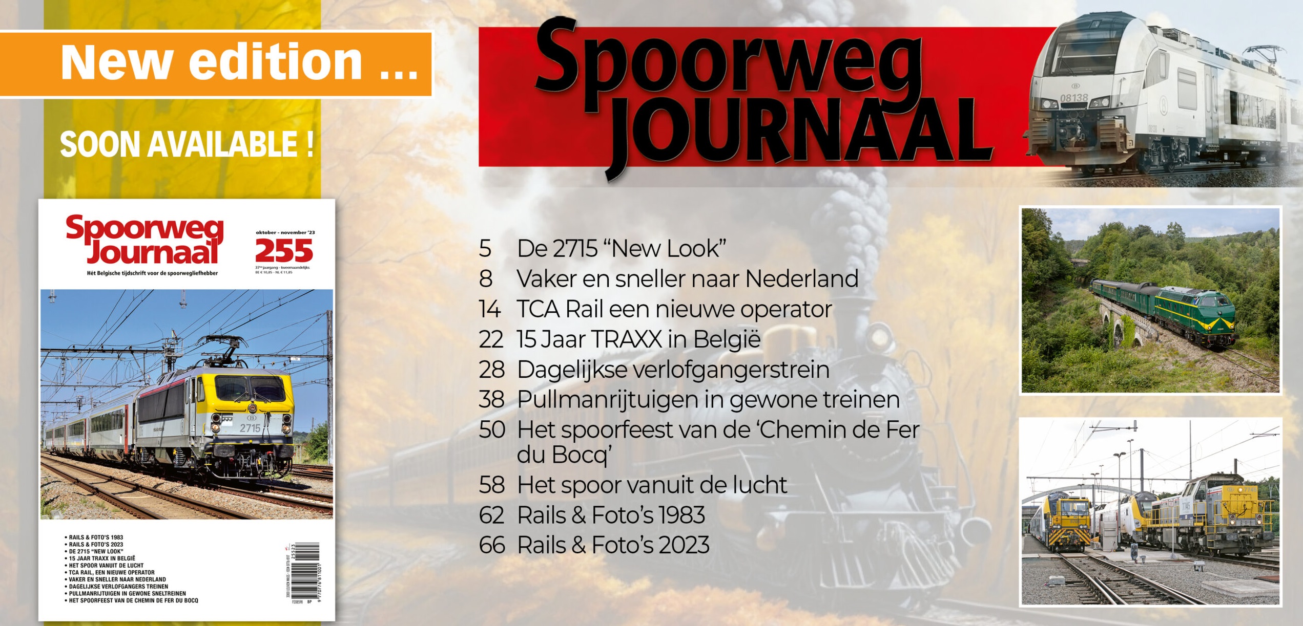 Spoorweg Journal 255 Het Belgisch Tijdschrift voor de spoorwegliefhebber - niede