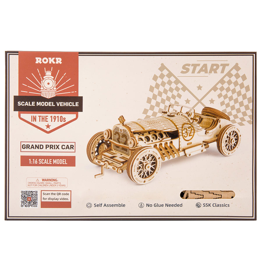 Grand Prix Auto 3D Holz Puzzle