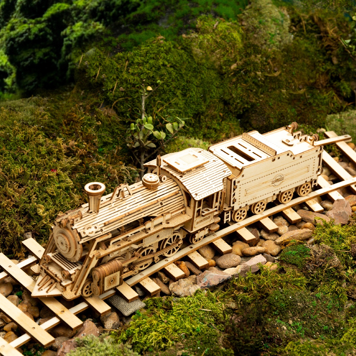 Dampflokomotive 3D Holz Puzzle