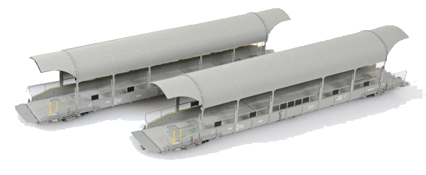 BLS Autotransportset 2tlg. Verladewagen Ergänzung Ep.VI AC Exklusivmodell