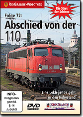 DVD Stars72: Abschied BR 110 Eine Loklegende geht in den Ruhestand