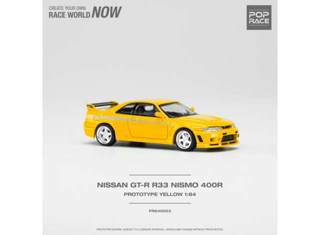 Nissan Skyline Gt-R Nismo 400 gelb 1:64