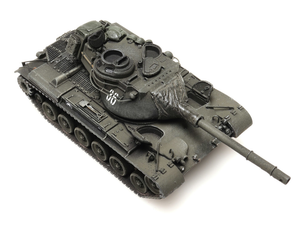 Belgischer Panzer M47 1:87 Fertigmodell aus Resin, lackiert