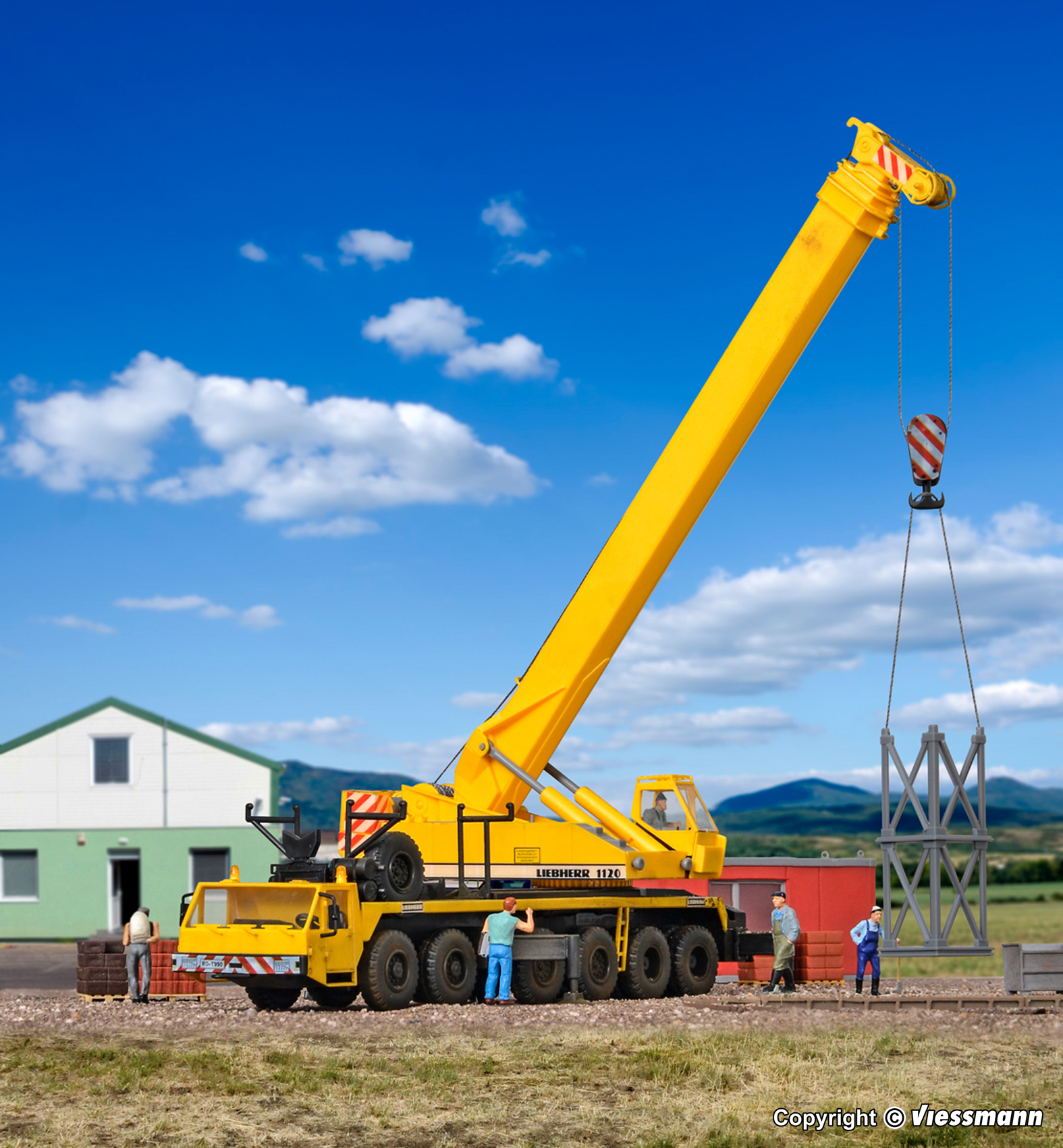 LIEBHERR Teleskopkran 1120 mit Gitterspitze, H0