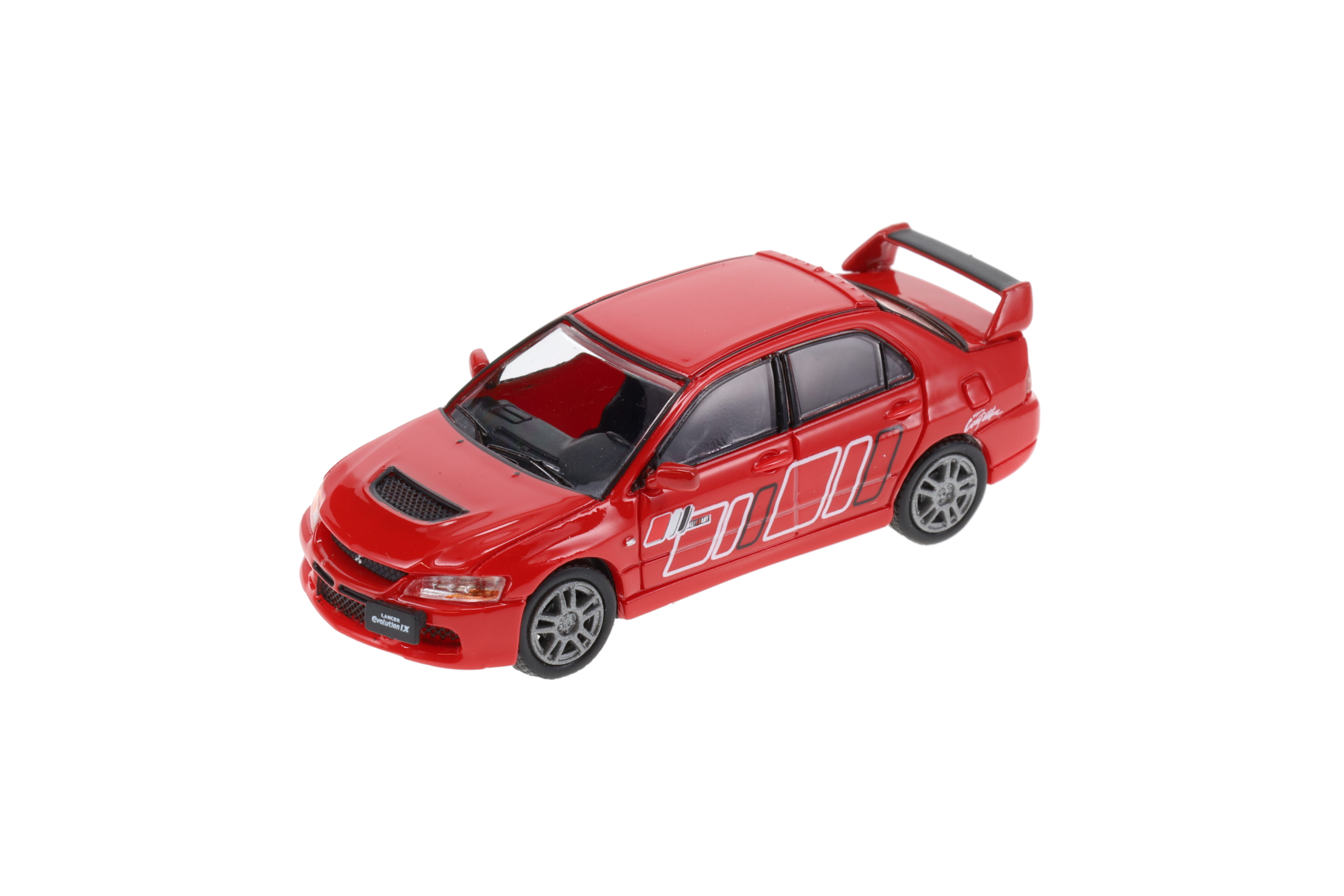 Mitsubishi Lancer Evo 9 rot mit Aufdruck