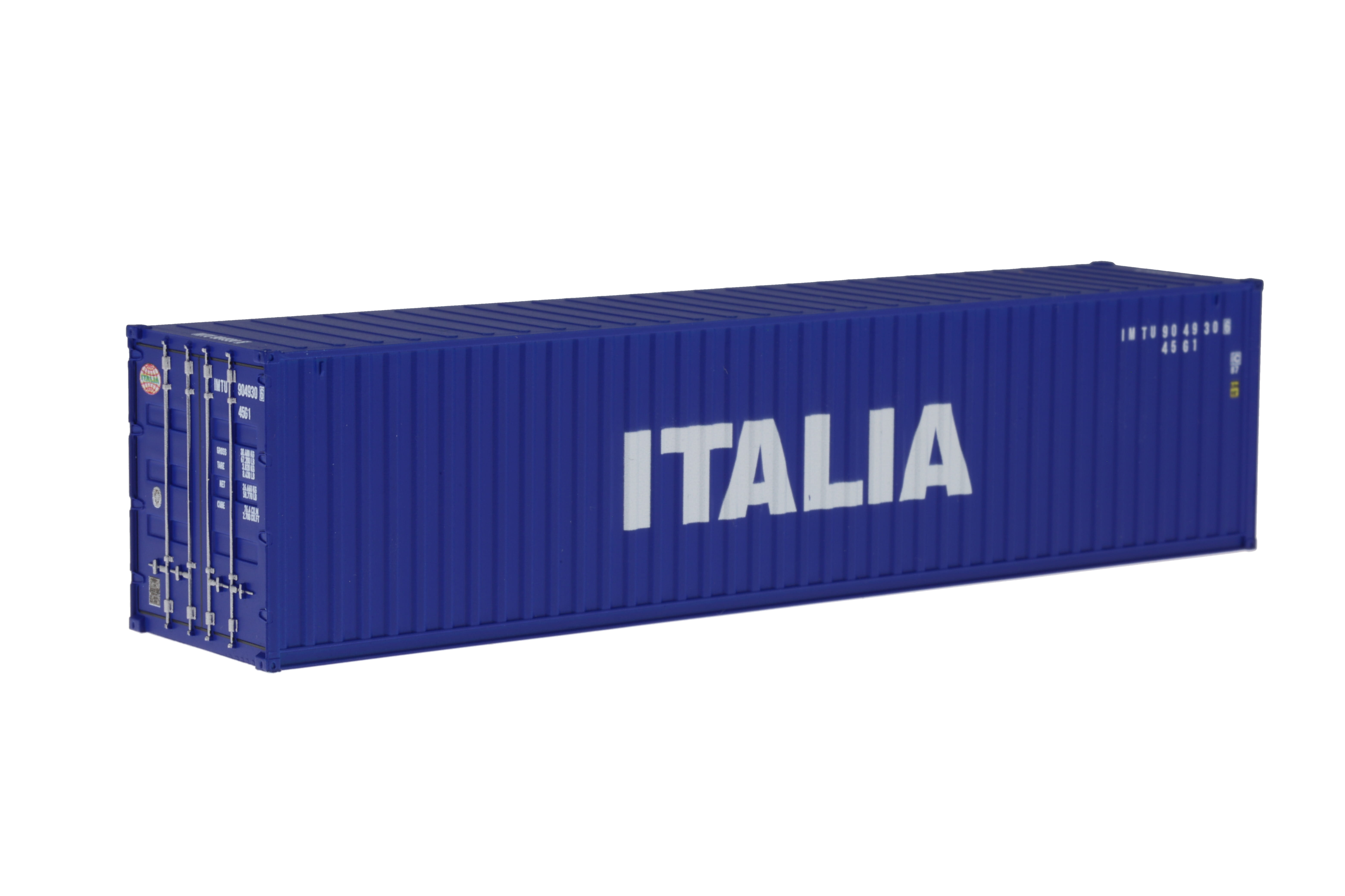 Container 40´ ITALIA blau Behälternummer IMTU 904930 6