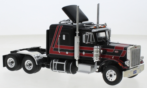 Peterbilt 359`73 schw./rot schwarz/rot round lights 1:43