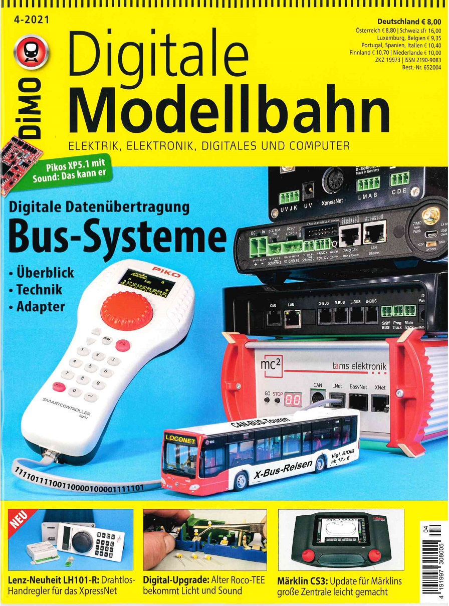 Z Digitale Modellbahn 4/2021 Digitale Datenübertragung - Bus-Systeme: Überblick,