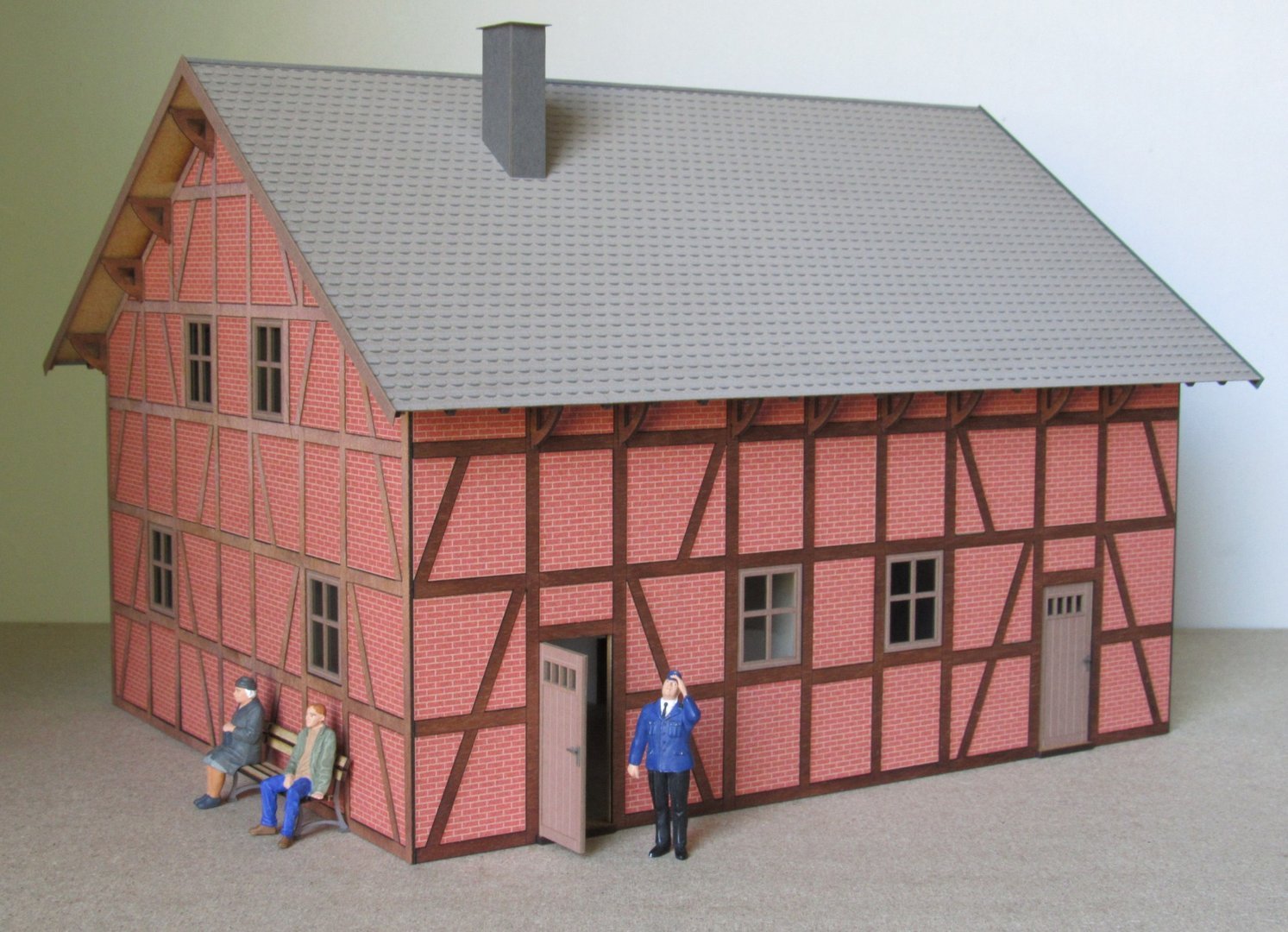 Fachwerk-Bauernhaus in Ziegelausführung