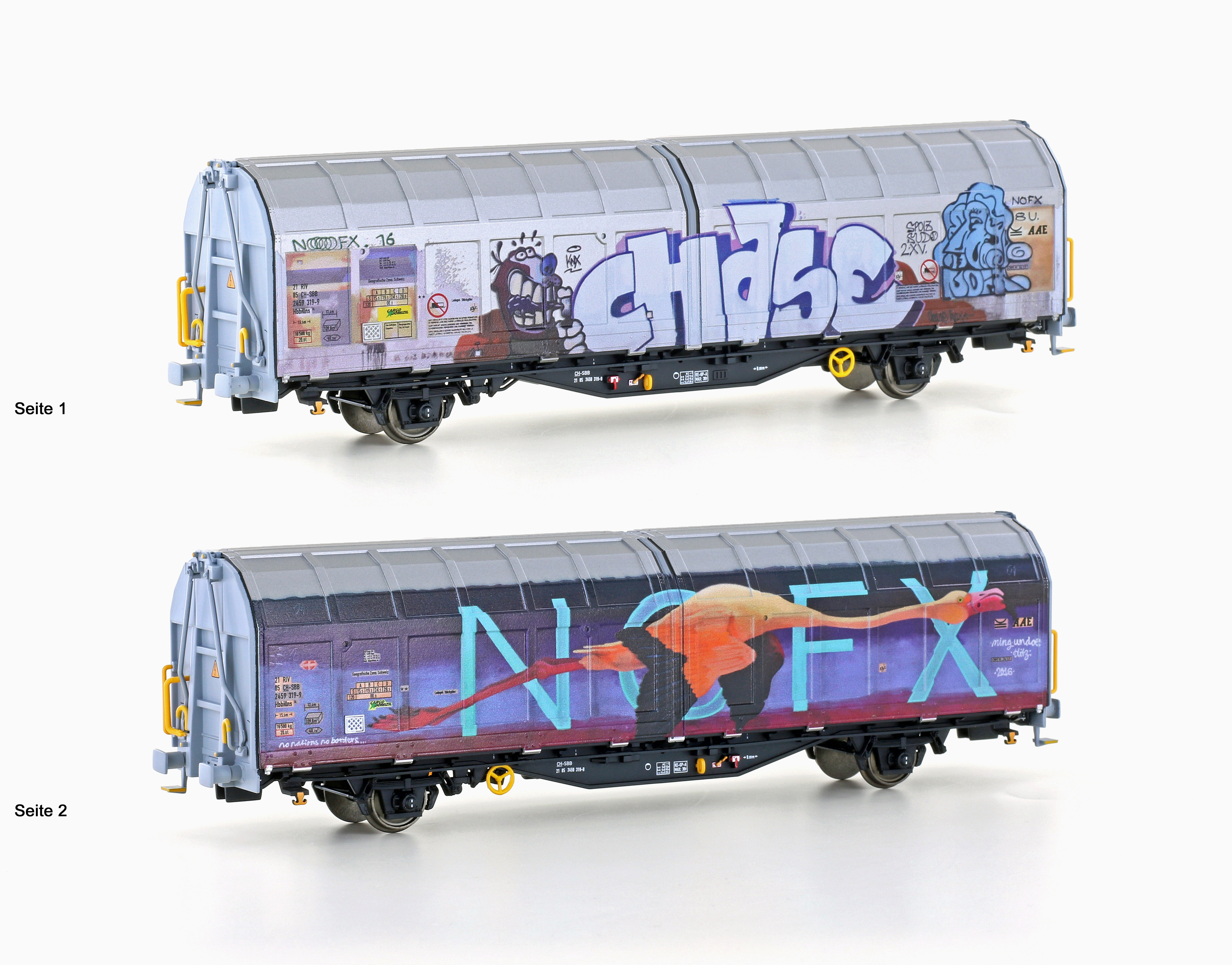 SBB Schiebewandwagen mit Graffiti Ep.VI Sonderserie Lemke