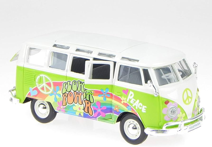 VW Hippiebus Samba grün 1:24 