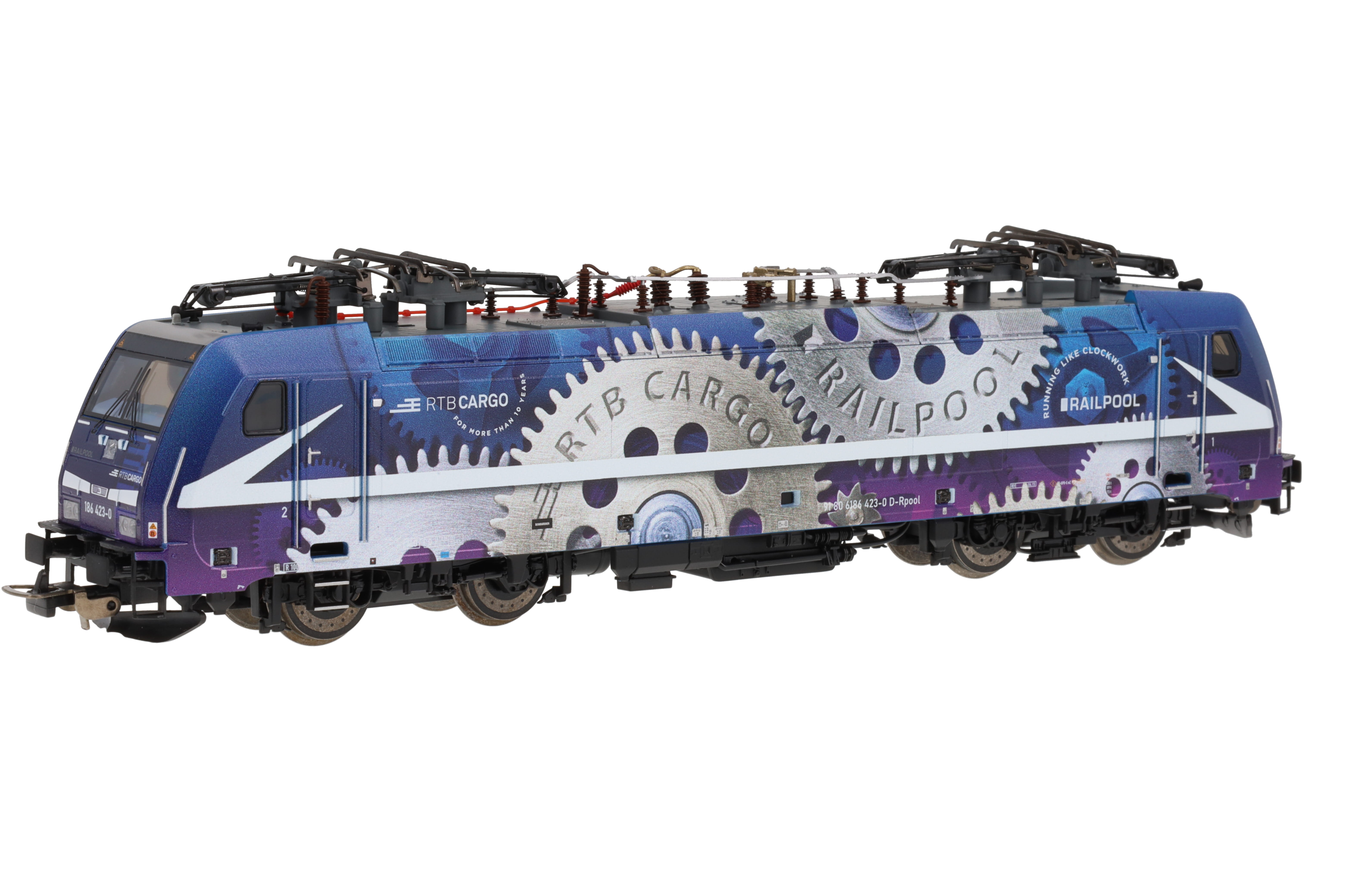 RTB Cargo E-Lok BR186 DCC Sound "clockwork" limitierte Sonderserie Wilde 13+