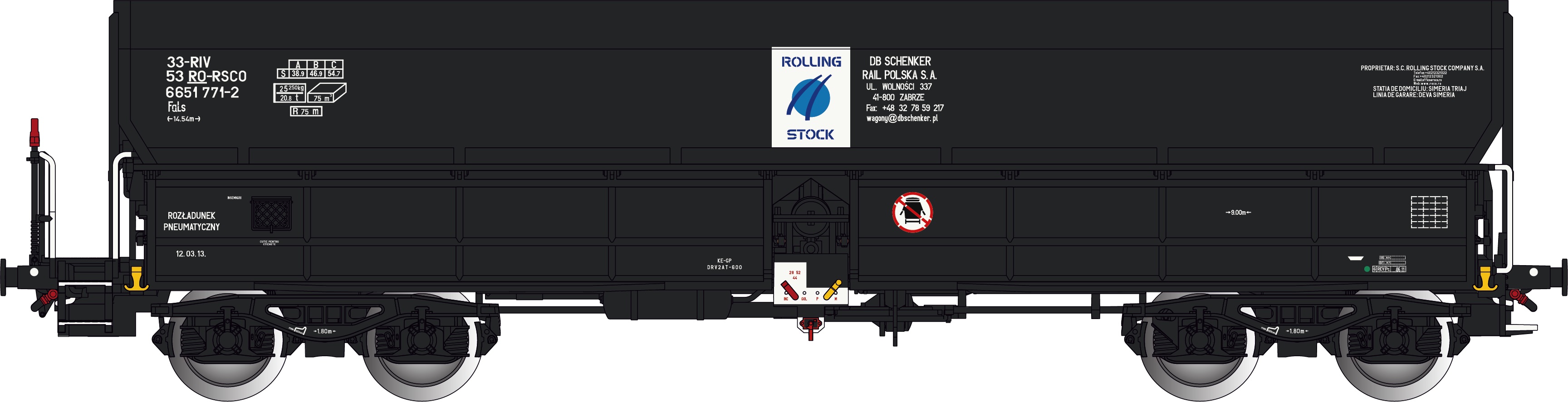 RO-RSCO Selbstentlade-Wagen Epoche 6