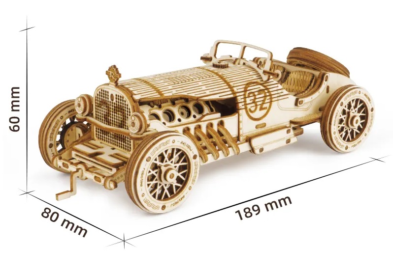 Grand Prix Auto 3D Holz Puzzle