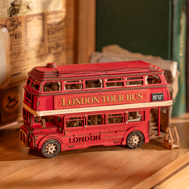 London Tour Bus 3D Holz Puzzle