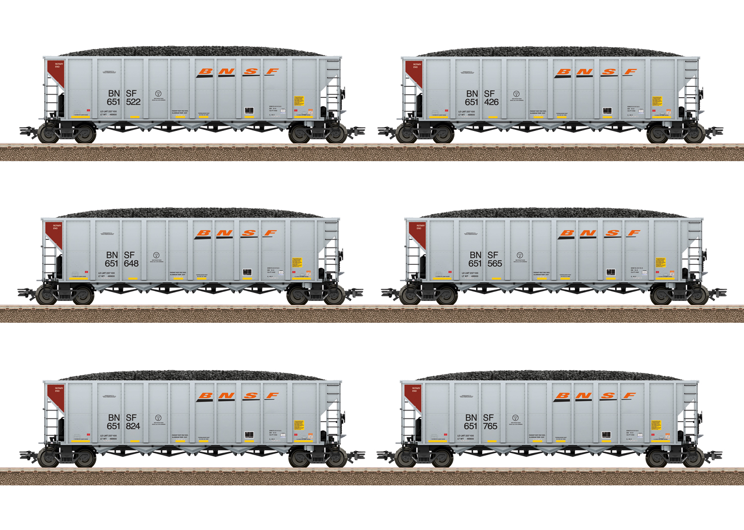 BNSF US Hopper Car-Set 6tlg. Ep.VI