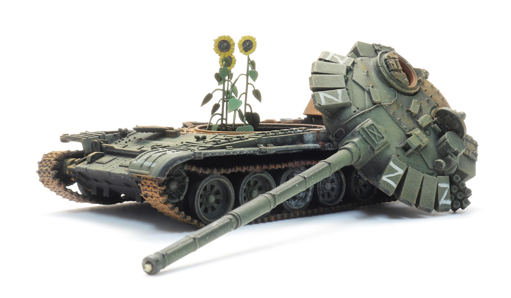 Russischer T-72 RIP-Serie mit Sonnenblume