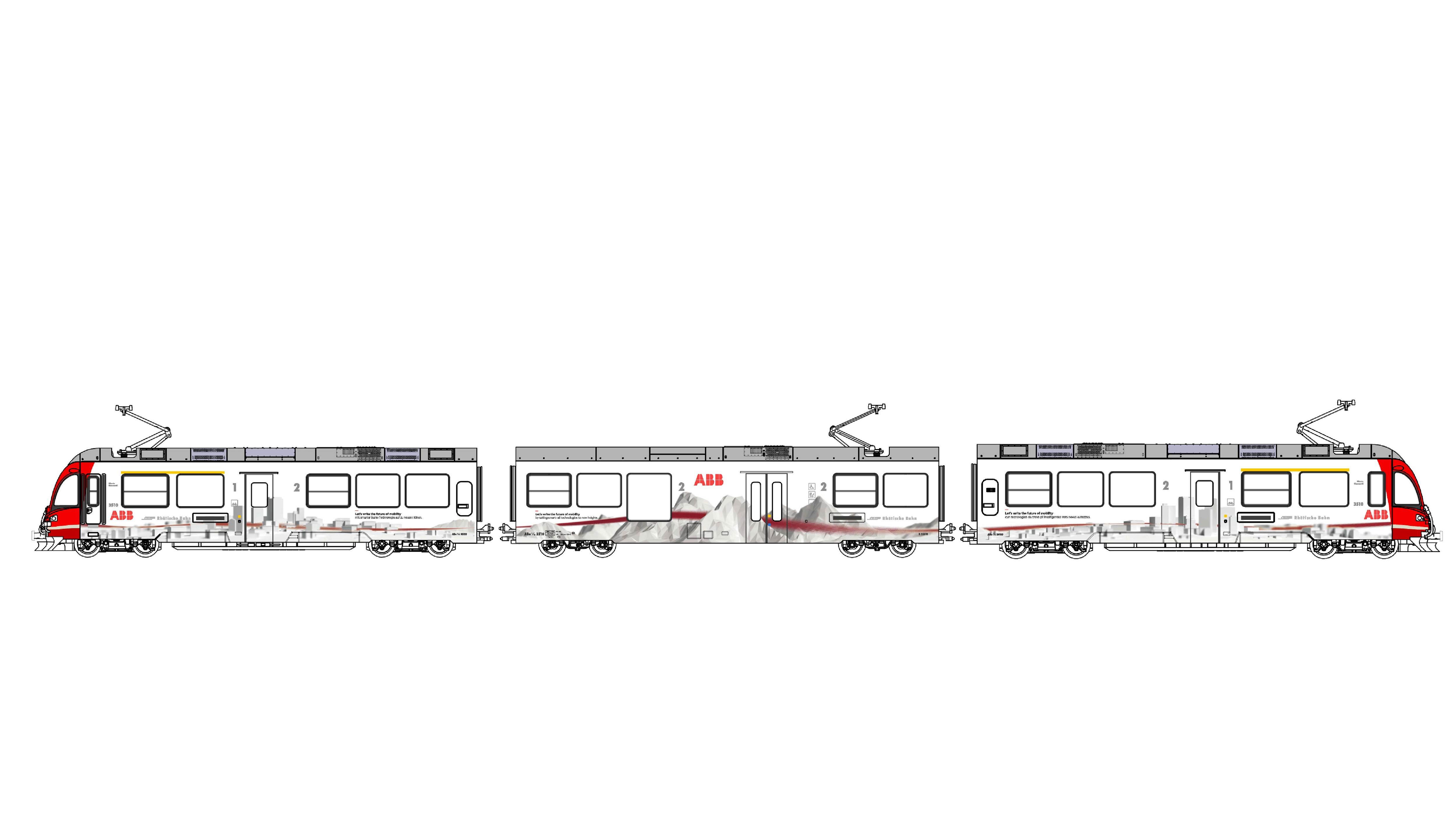 RhB E-Triebzug Allegra 3tlg. "ABB" Ep.VI