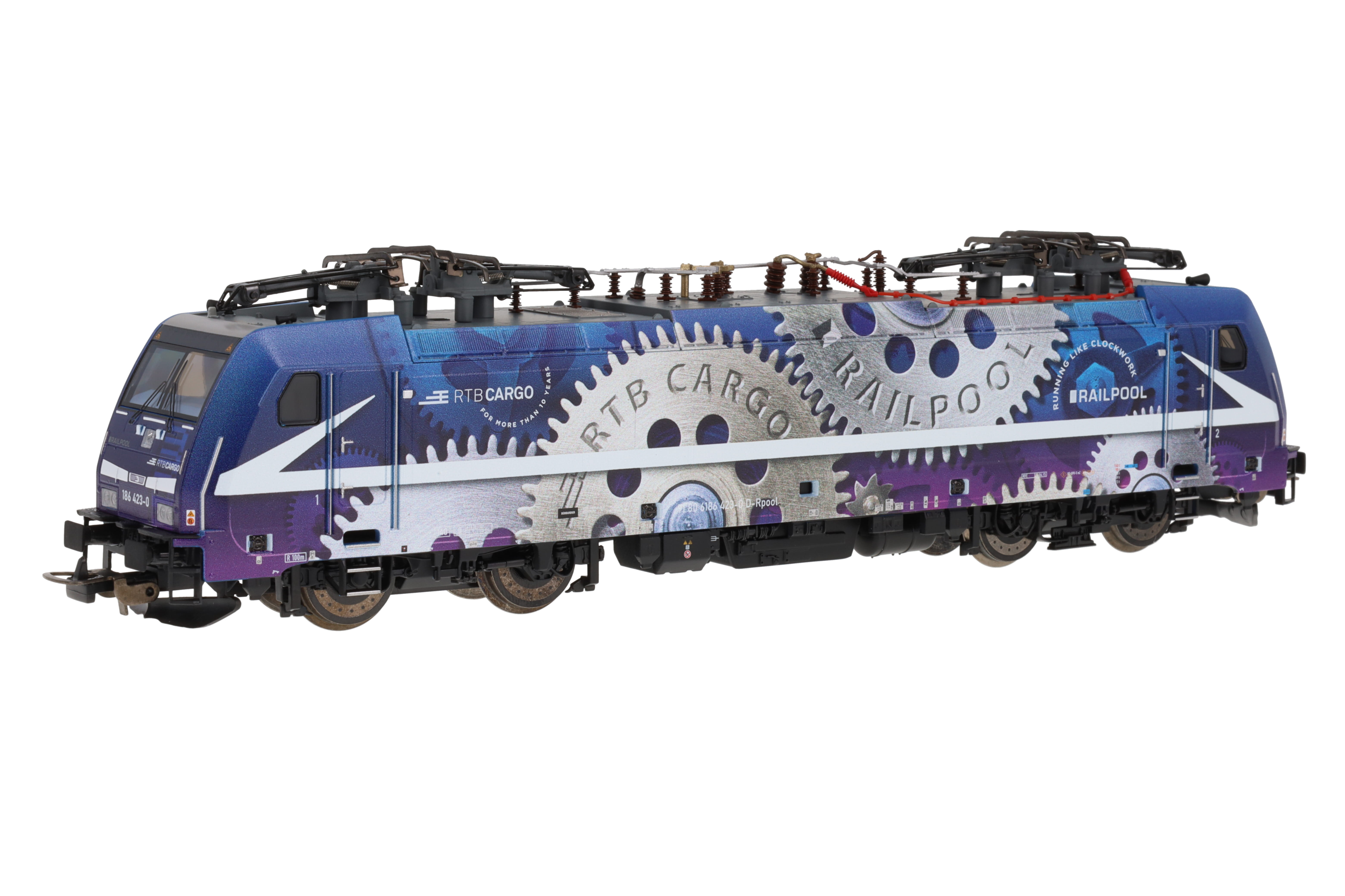 RTB Cargo E-Lok BR186 DCC Sound "clockwork" limitierte Sonderserie Wilde 13+