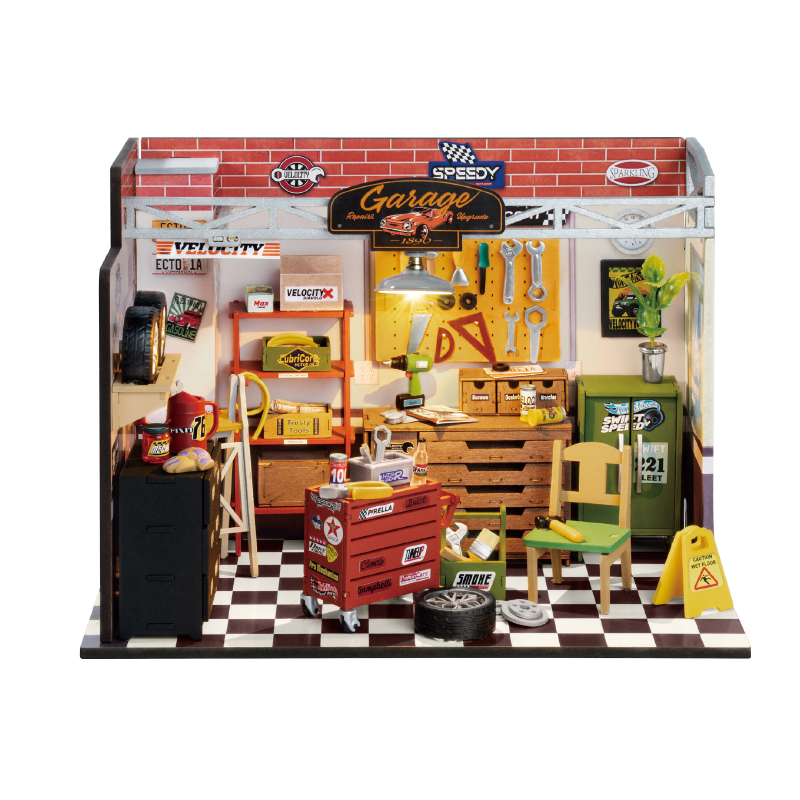 Garage Workshop - Auto- Werkstatt Miniaturhaus