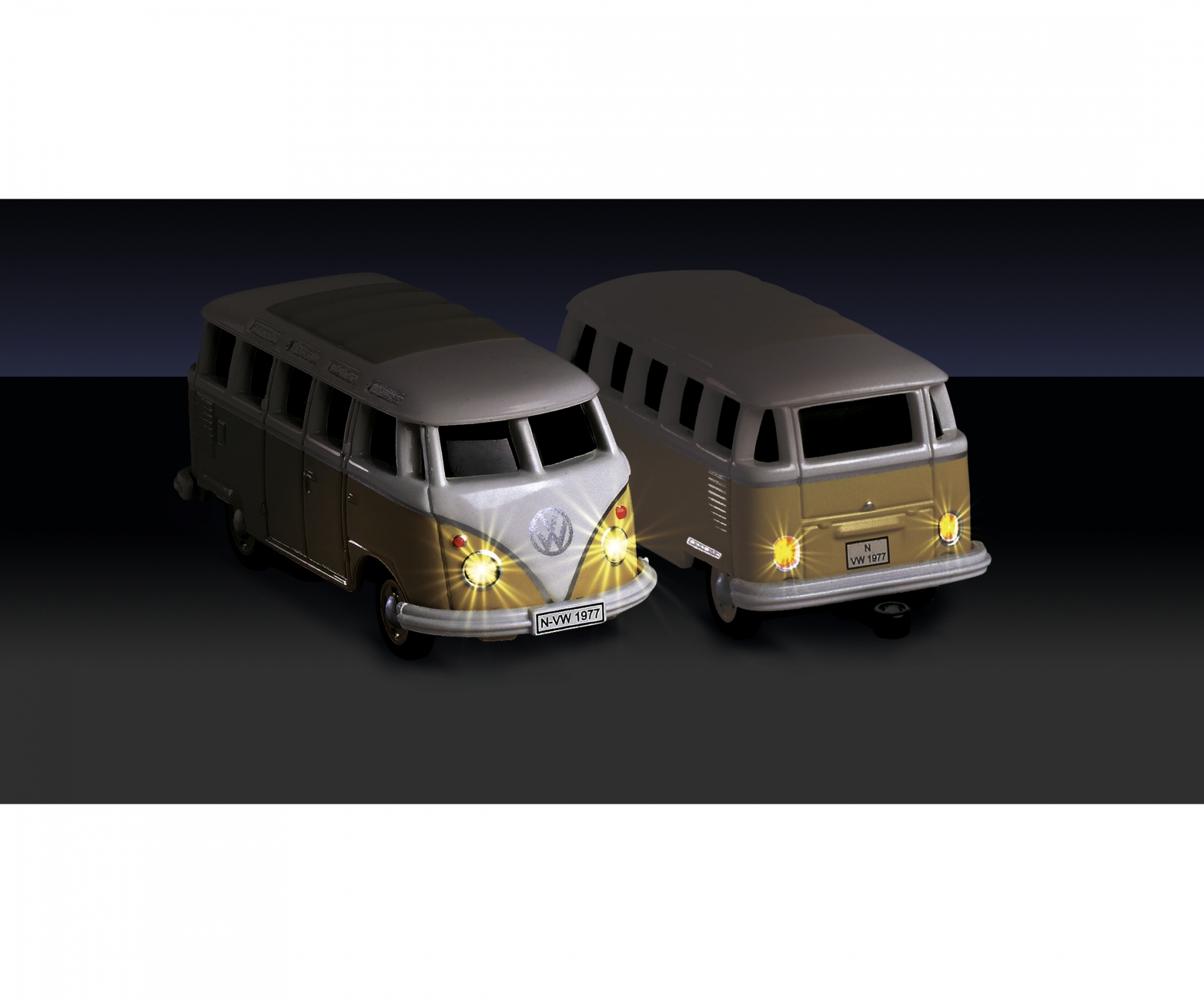 RC 1:87 VW T1 Samba Bus mit Wohnwagen 2,4 GHz RTR