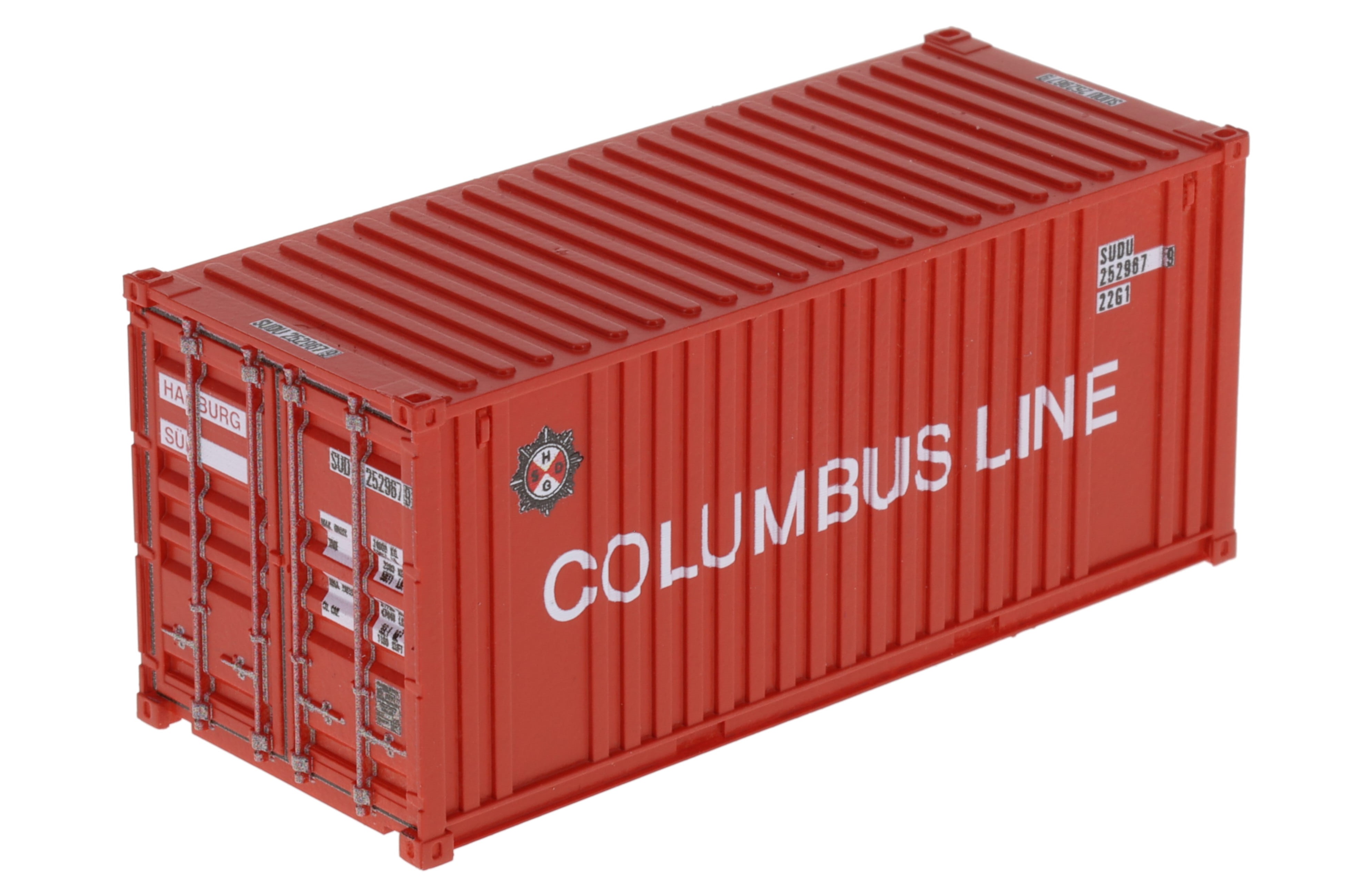 Container 20´FlatPanel COLUMB US-Line, Behälternummer: SUDU 252967