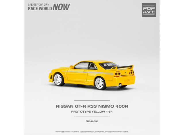 Nissan Skyline Gt-R Nismo 400 gelb 1:64