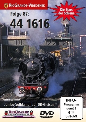 DVD Stars87: DB 44 1616 aus der Reihe: Stars der Schiene: Jumbo-Volldampf auf DB-Gleisen