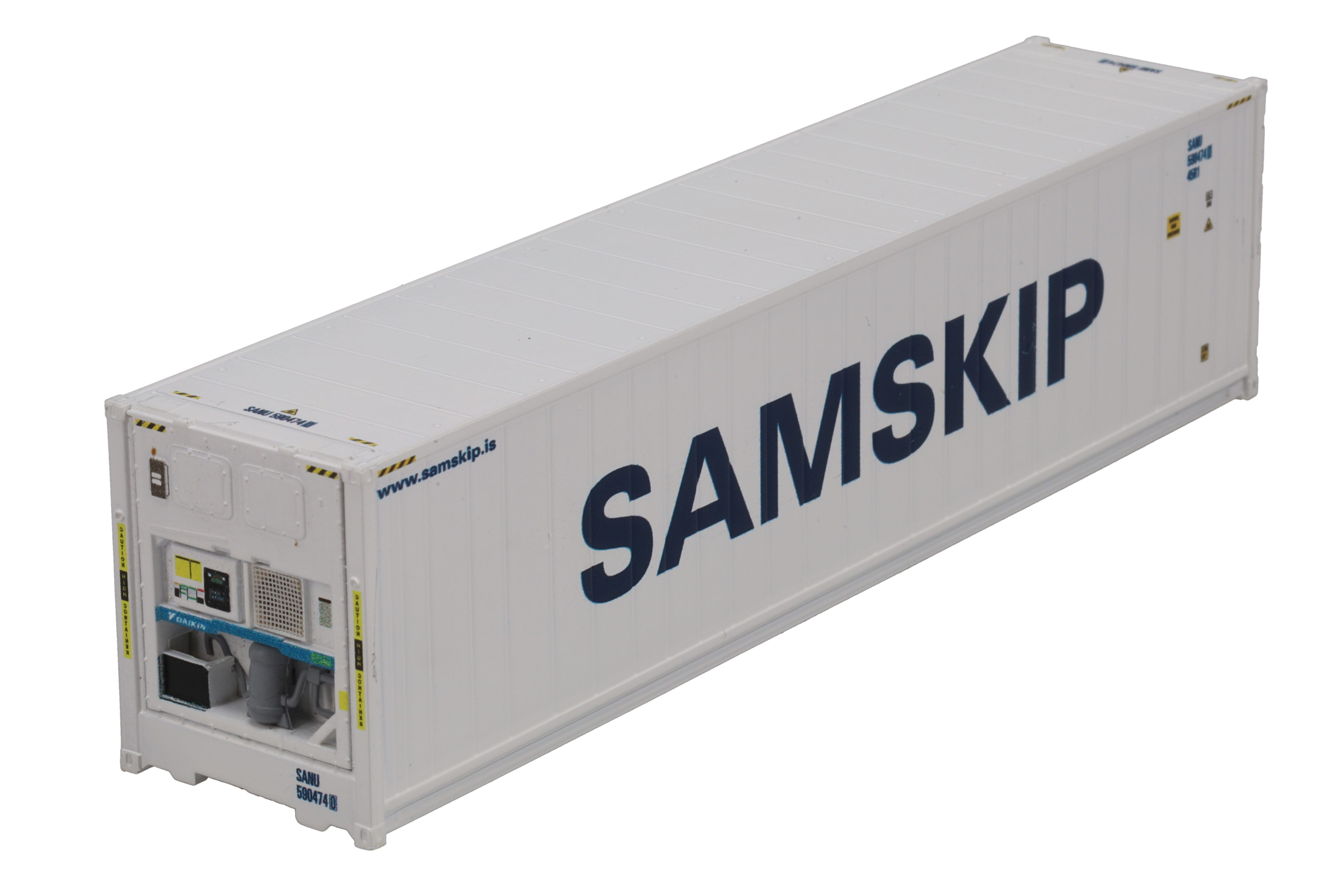 1:87 40´Reefer SAMSKIP altes Logo, Kühl-Container, ISO 45R1, # SANU 590474