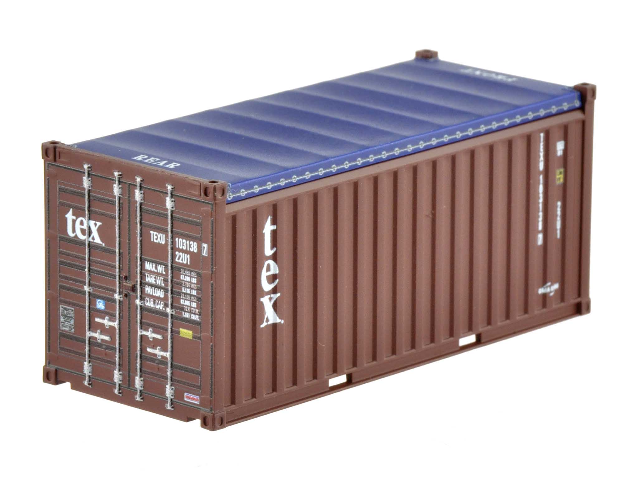 1:87 20´OT Container TEX (Textainer) mit Zusatzlogo "CMA CGM", Ct20´ Open-Top (2