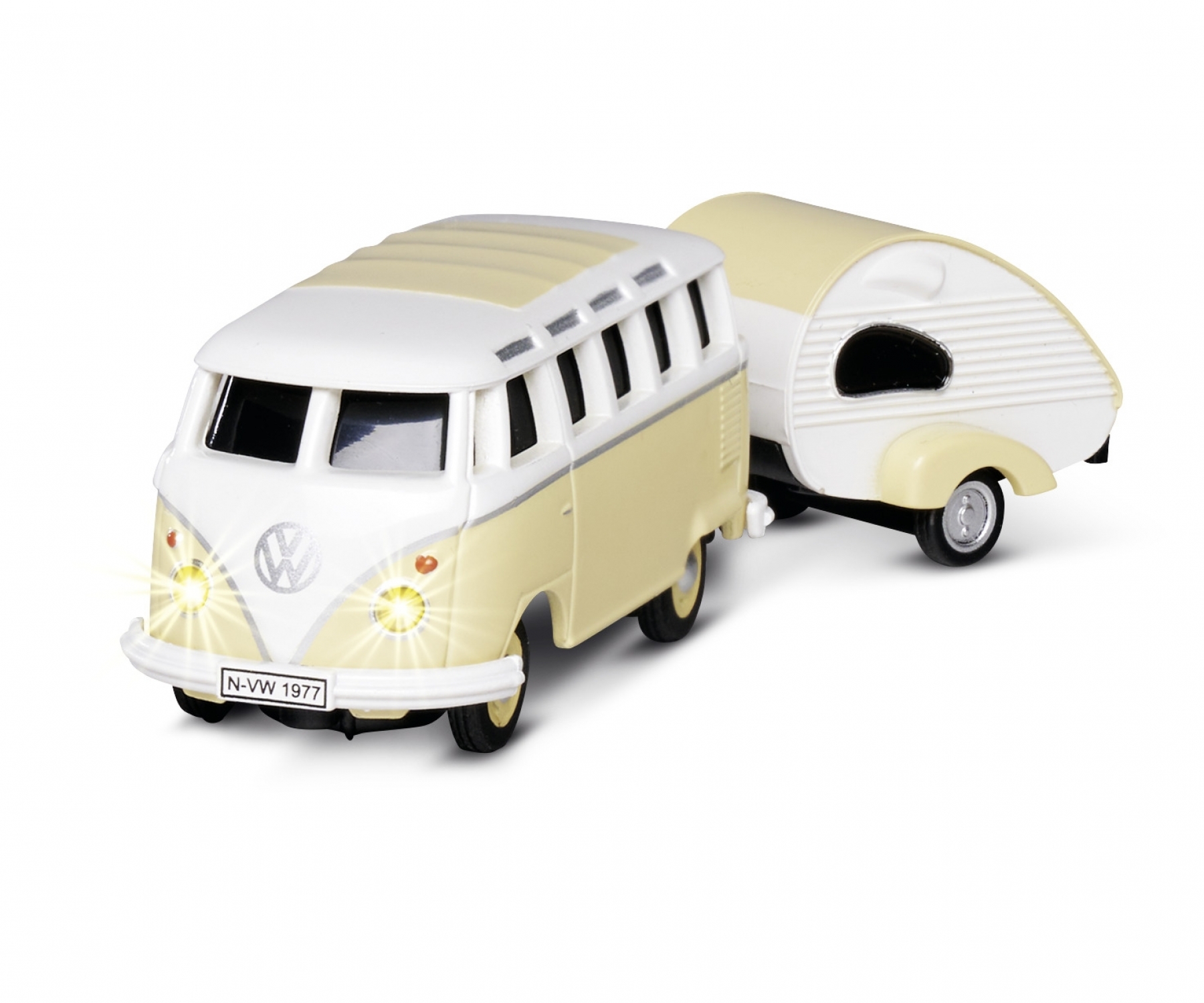 RC 1:87 VW T1 Samba Bus mit Wohnwagen 2,4 GHz RTR