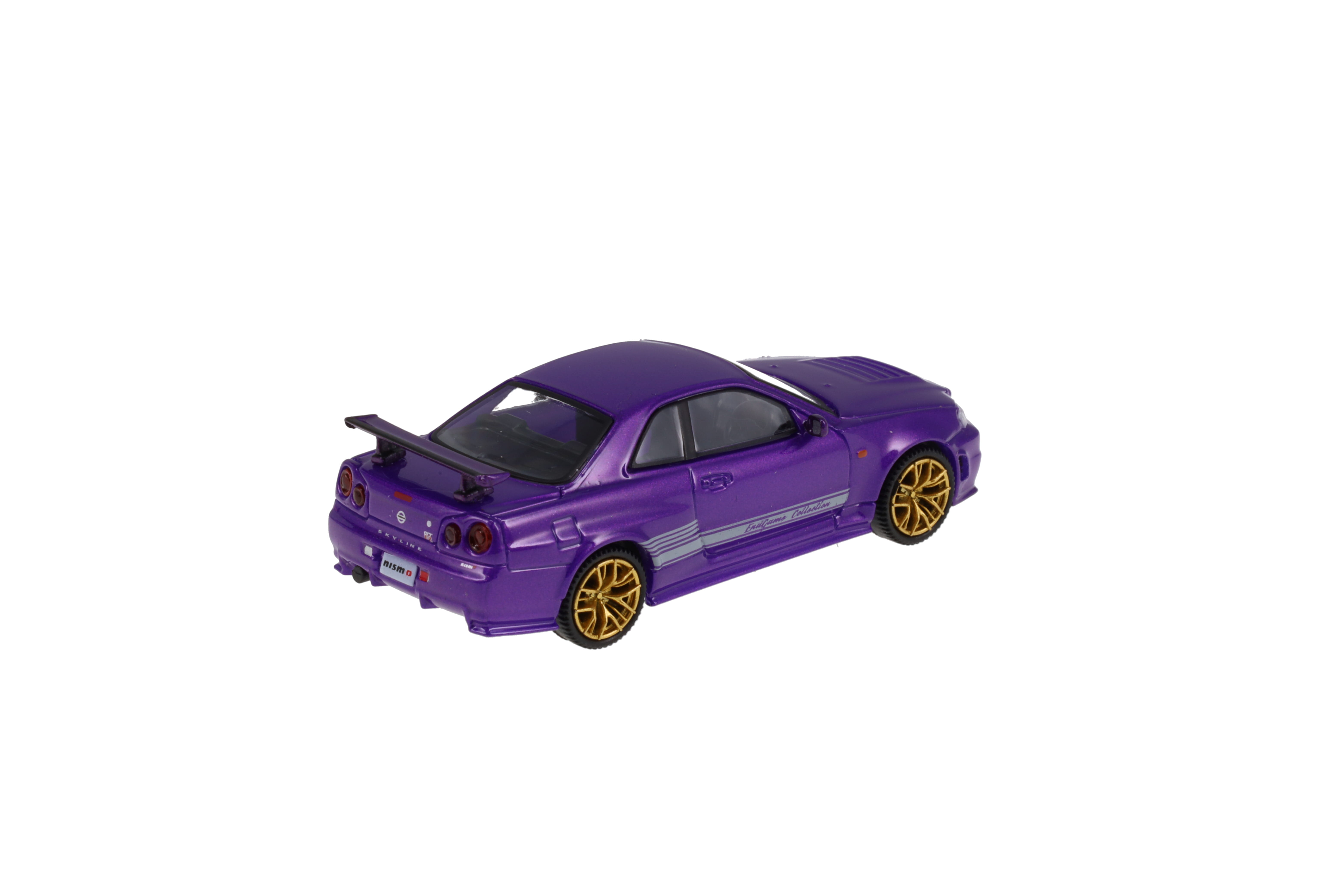 Nissan Skyline GT-R (R34) Australia lila metallic mit Figur