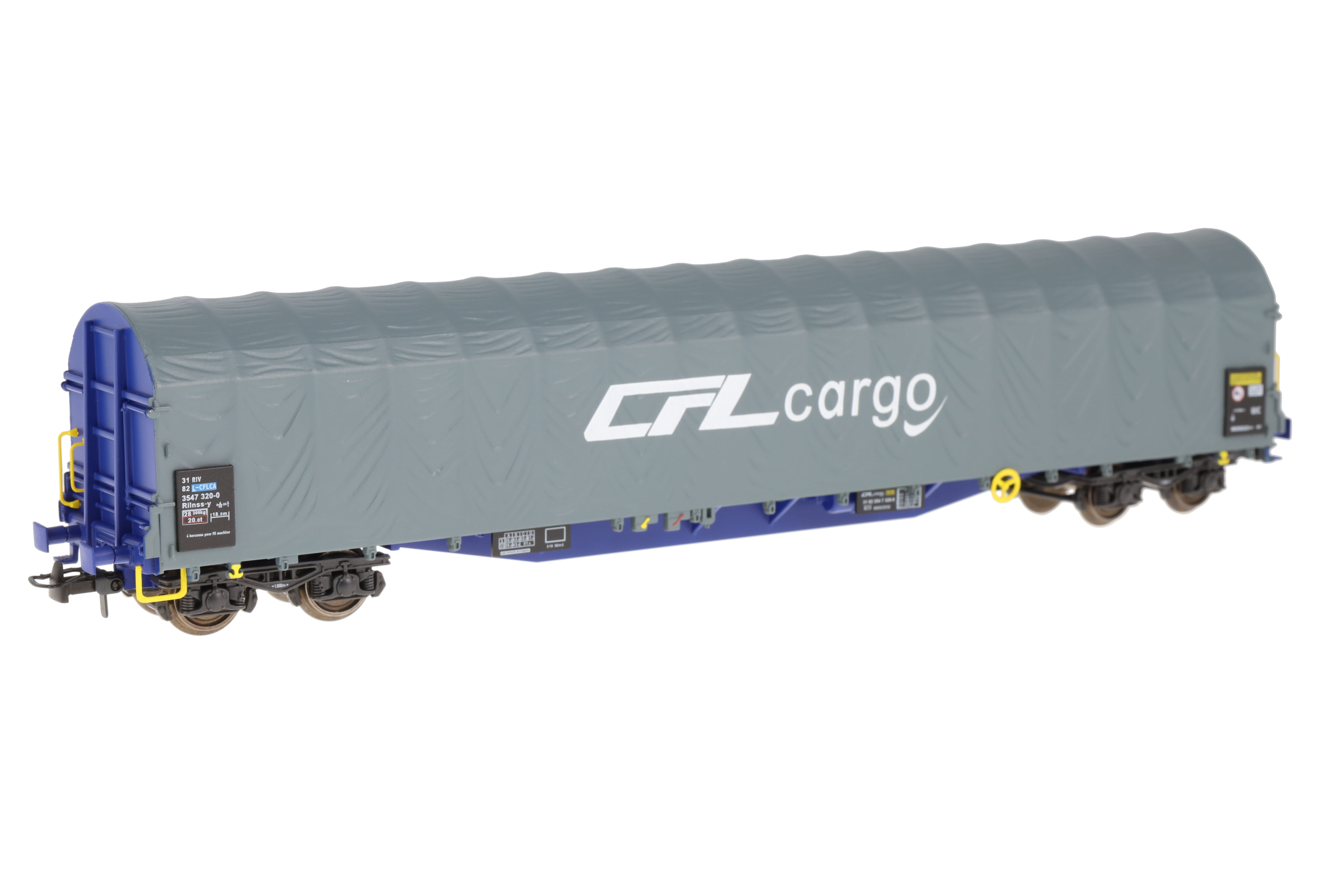 L-CFLCA 2x SchiebeplanenWagen CFL CARGO, blau/ grau, Ep.6, Set A