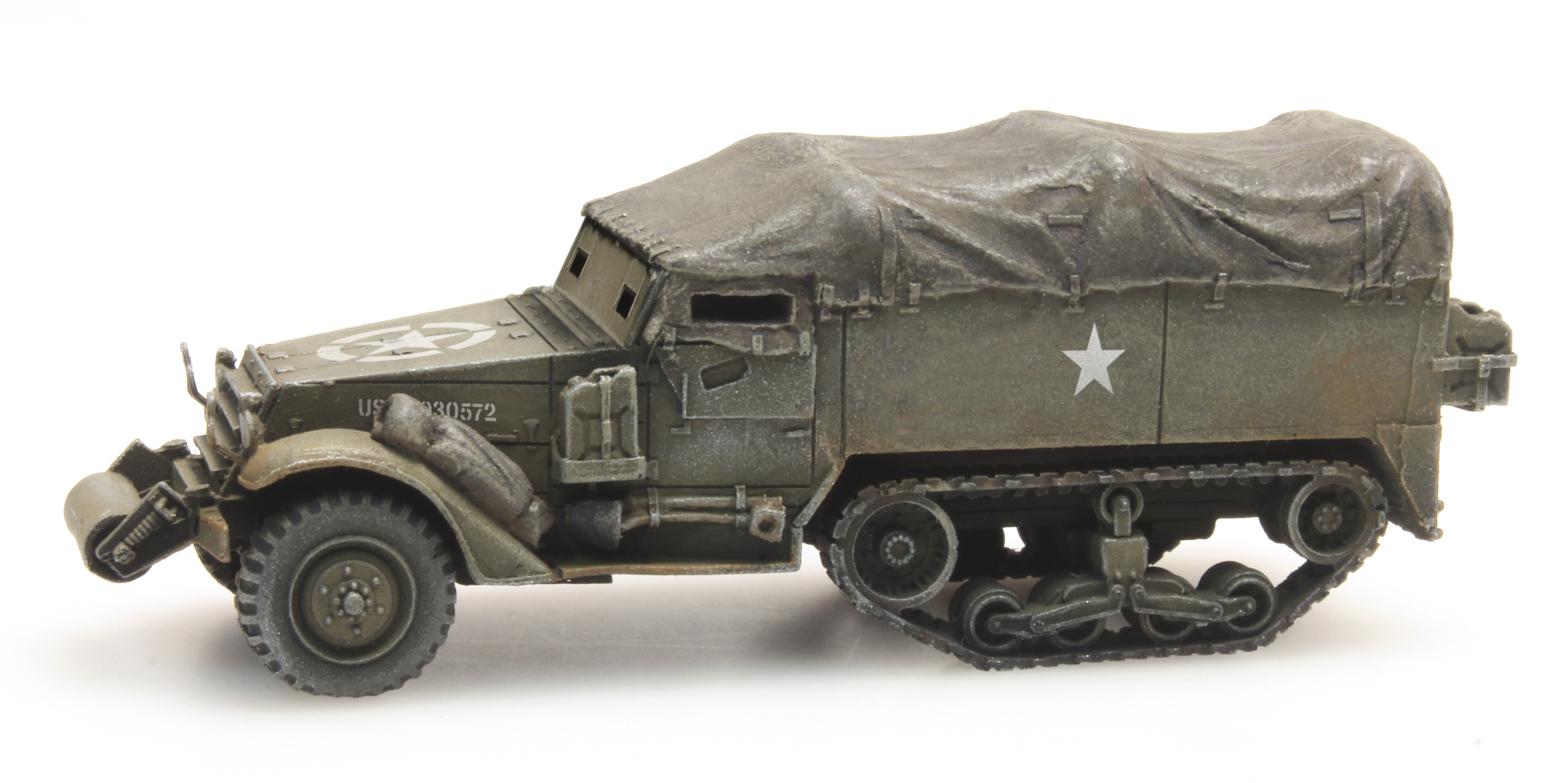 US M3A1 half-track als Ladegut