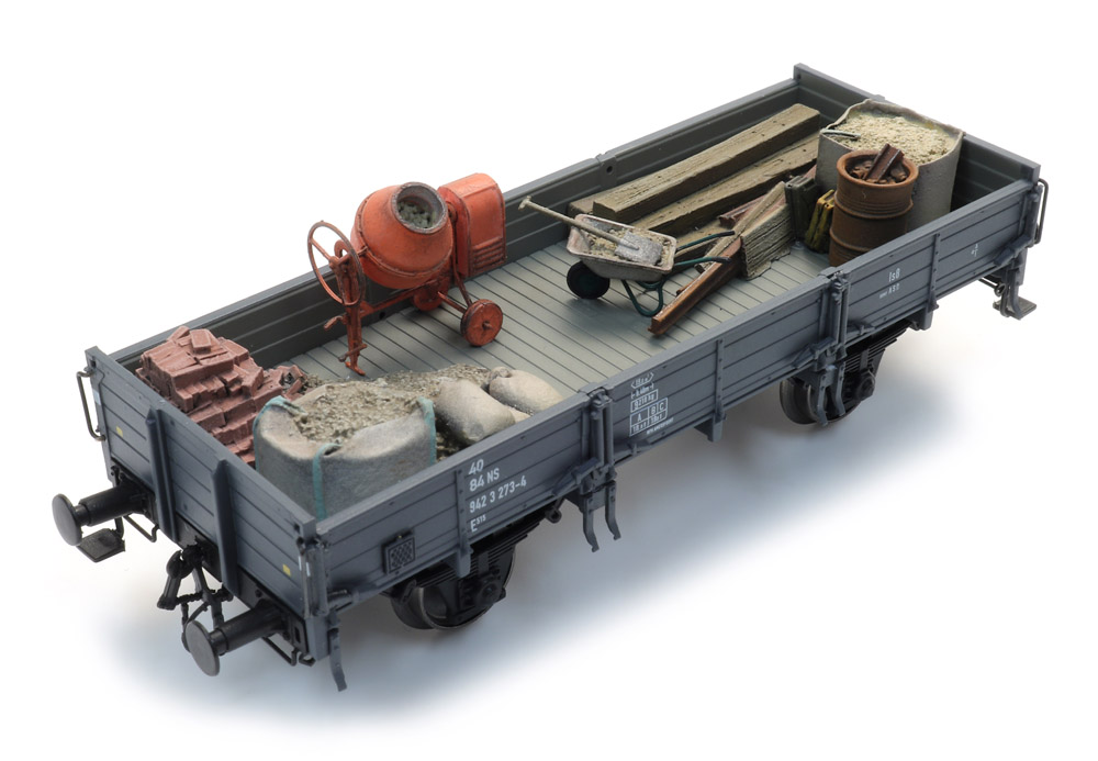Ladegut: Baumaterial für Güterwagen