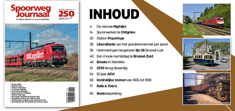 Spoorweg Journal 250 Het Belgisch Tijdschrift voor de spoorwegliefhebber - niede