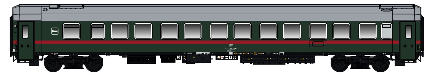 BC Schlafwagen 1./2. Kl. Ep.V WLABmee grün