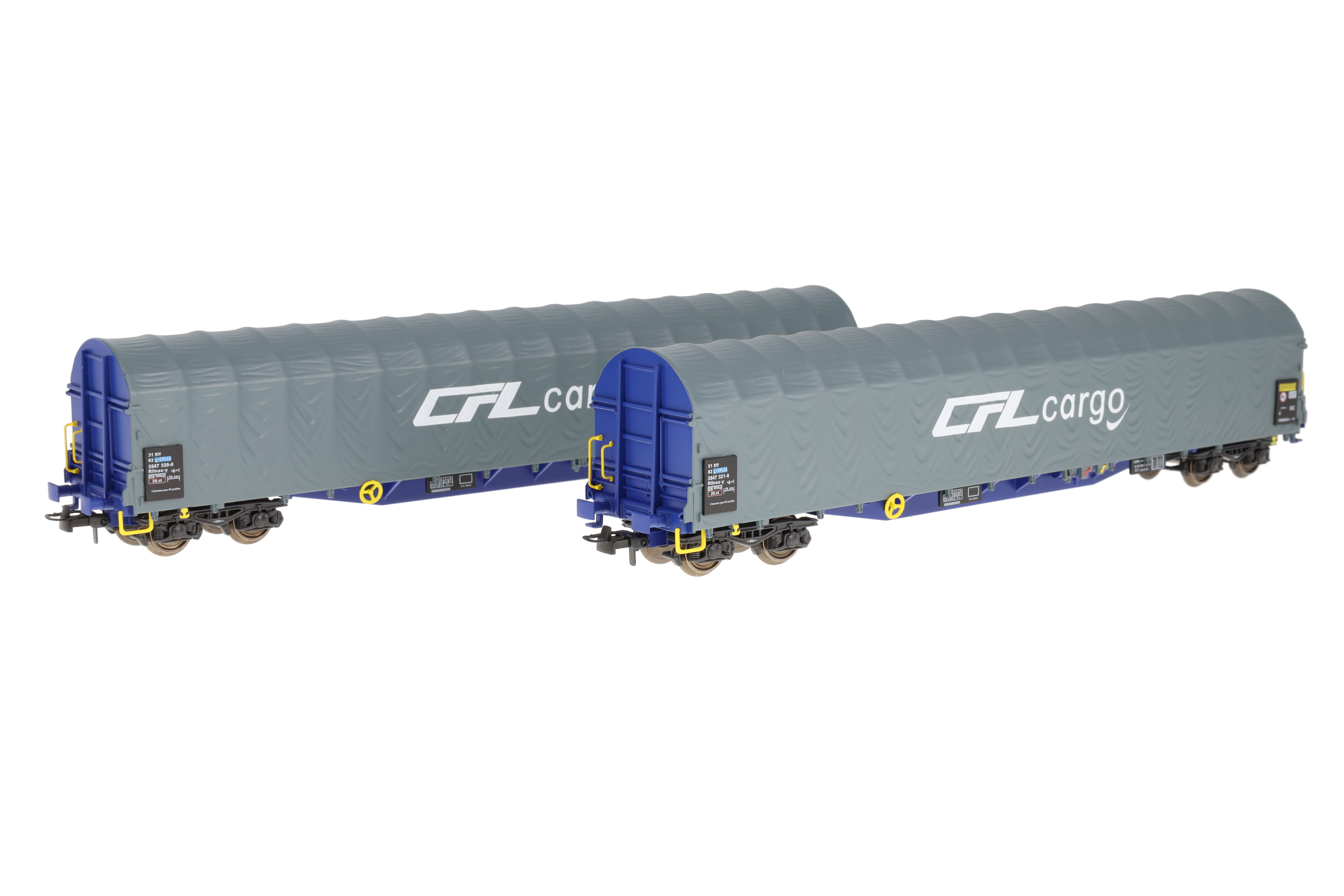 L-CFLCA 2x SchiebeplanenWagen CFL CARGO, blau/ grau, Ep.6, Set A