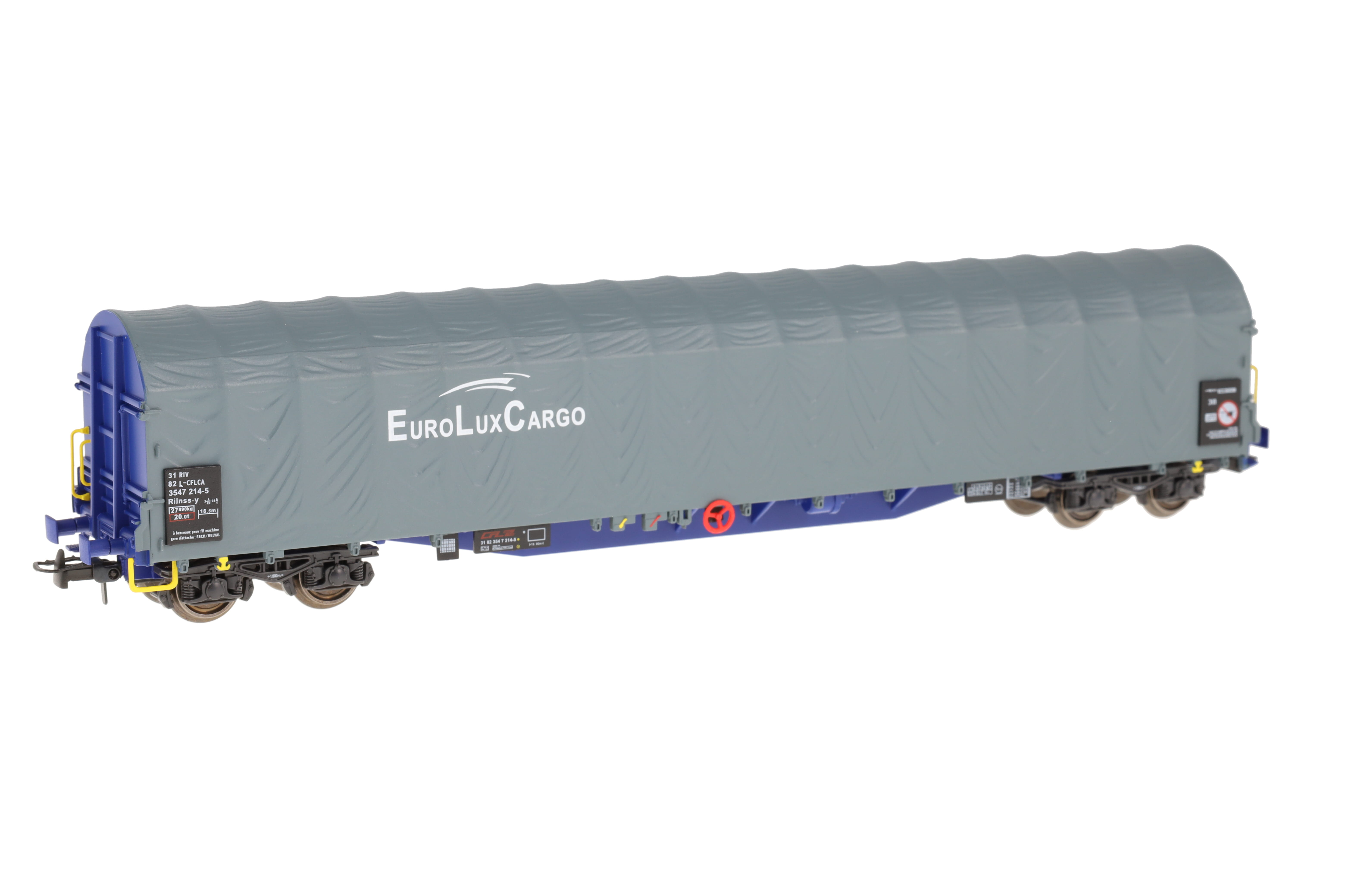 L-CFLCA 2x SchiebeplanenWagen EURO LUX CARGO, blau/ grau, Ep.6, Set A