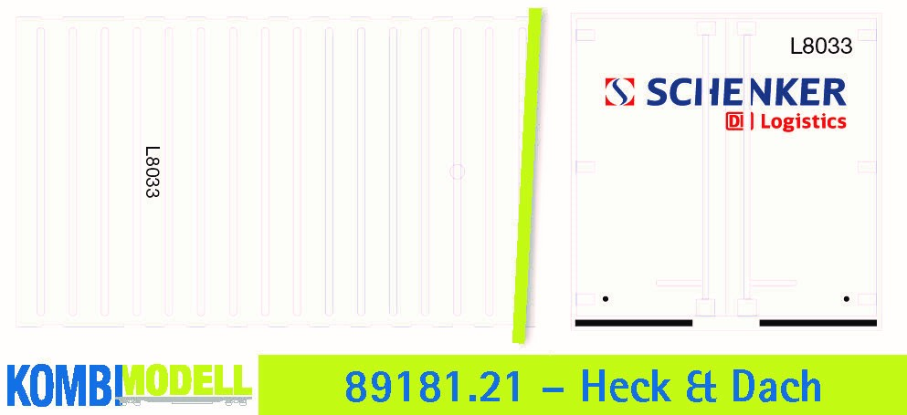 1:87 Container WB-C715 SCHENK ER DB LOGISTICS, Wechselbehälter WB-C 715 Cargo-Bo