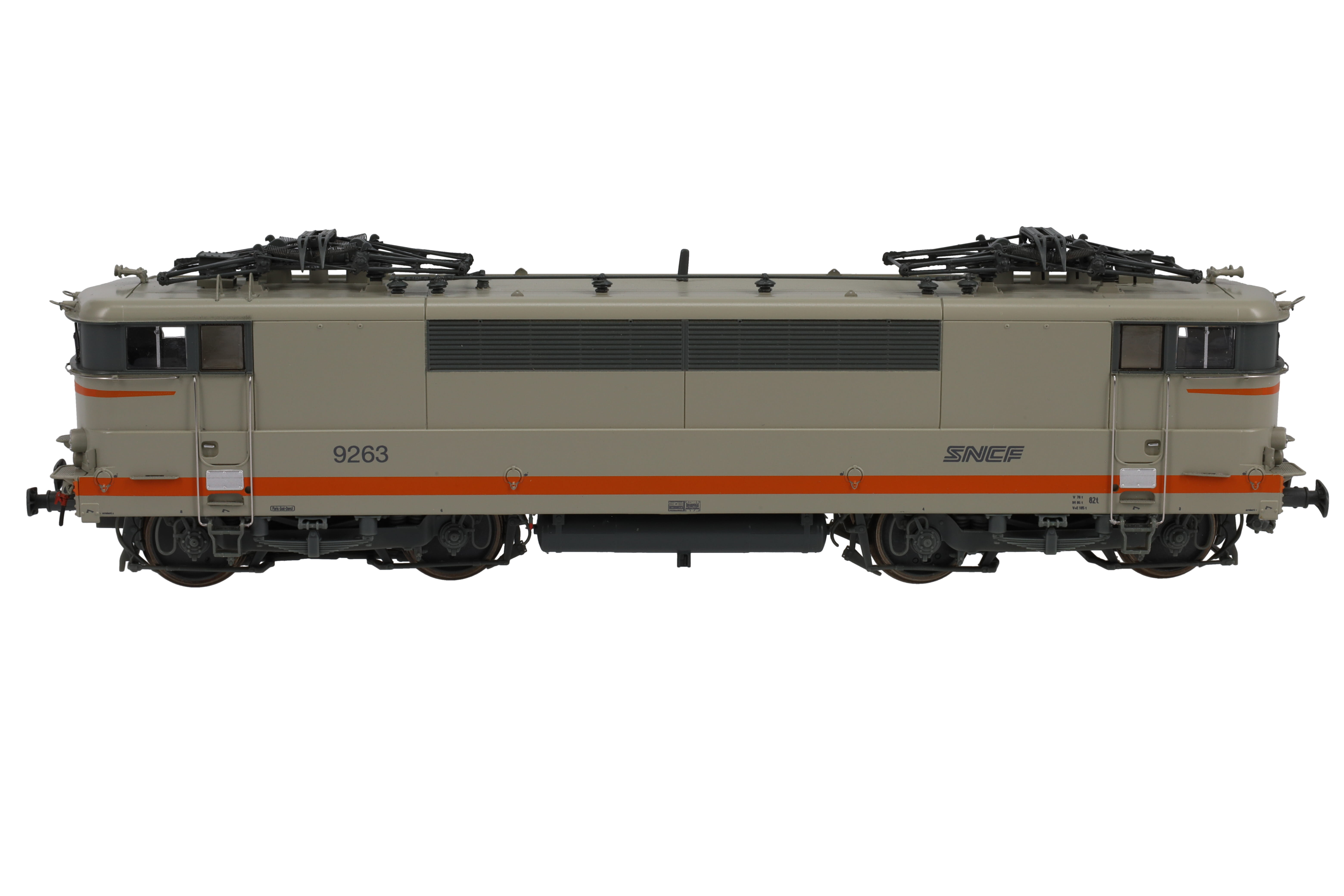 SNCF BB 9200 MTE Beton Ep.4-5 DCC digital mit SOUND, Betr-Nr: 9263, "Beton"-Farbgebung grau /orange, Nudellogo, Depot "Paris Sud-Ouest",