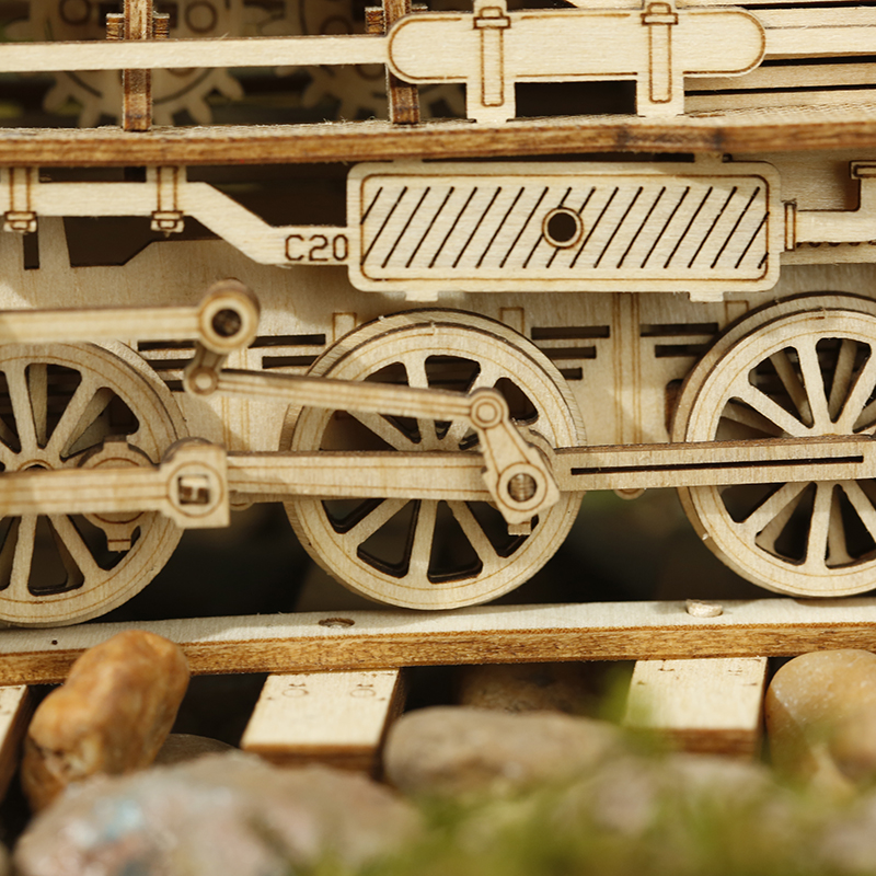 Dampflokomotive 3D Holz Puzzle