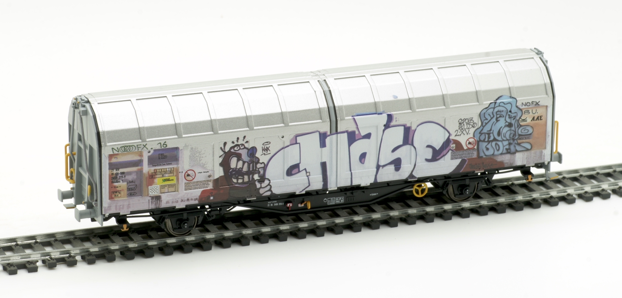 SBB Schiebewandwagen mit Graffiti Ep.VI Sonderserie Lemke