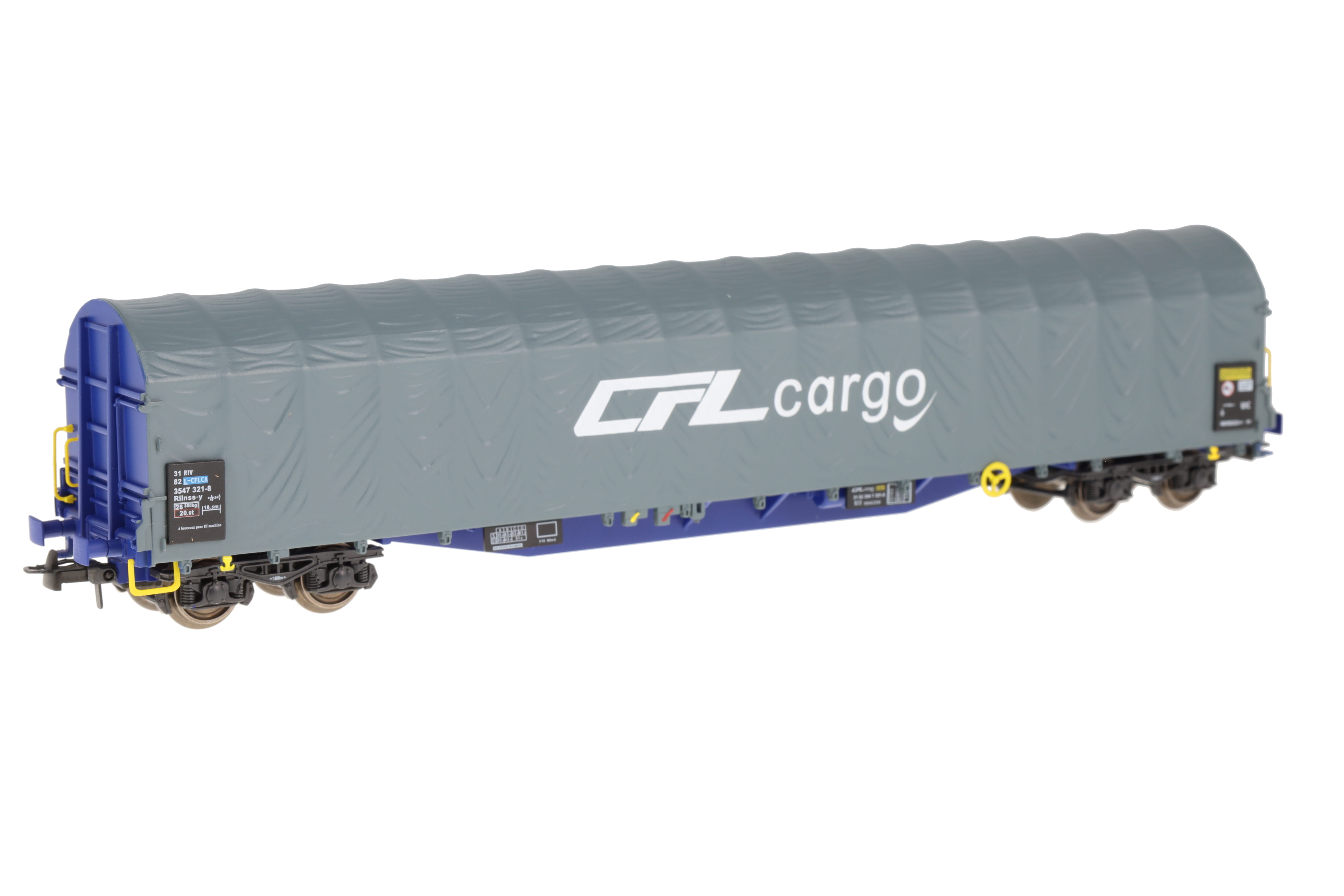 L-CFLCA 2x SchiebeplanenWagen CFL CARGO, blau/ grau, Ep.6, Set A