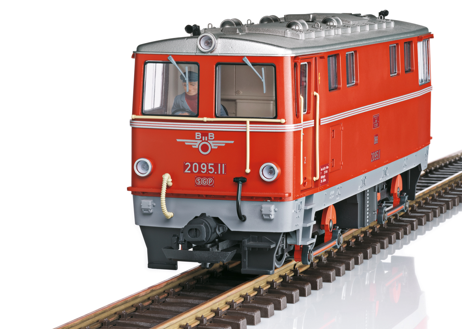 ÖBB Diesellok Rh 2095 Ep.4 Diesellokomotive, rot-orange, Betr.-Nr. 2095.11